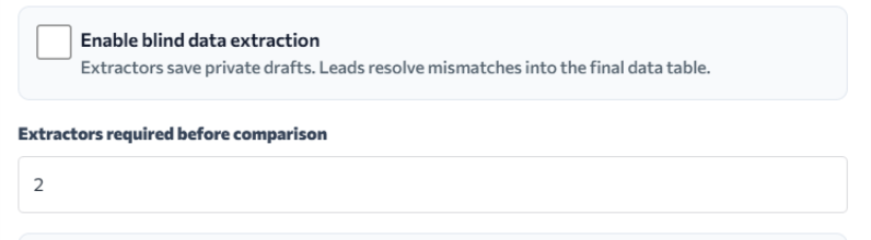 Blind extraction controls for reviewer-independent data capture